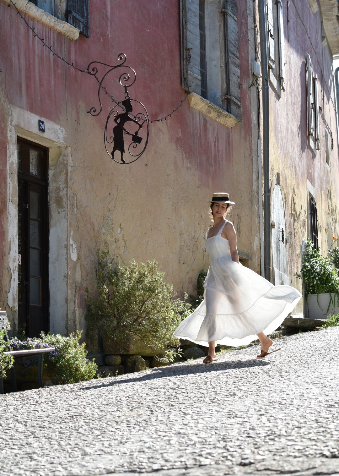 oppede le vieux luberon provence linen dress